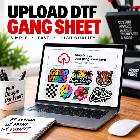 Upload DTF Gang Sheet